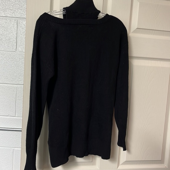 Naadam black cashmere cutout turtleneck sweater - Picture 6 of 7